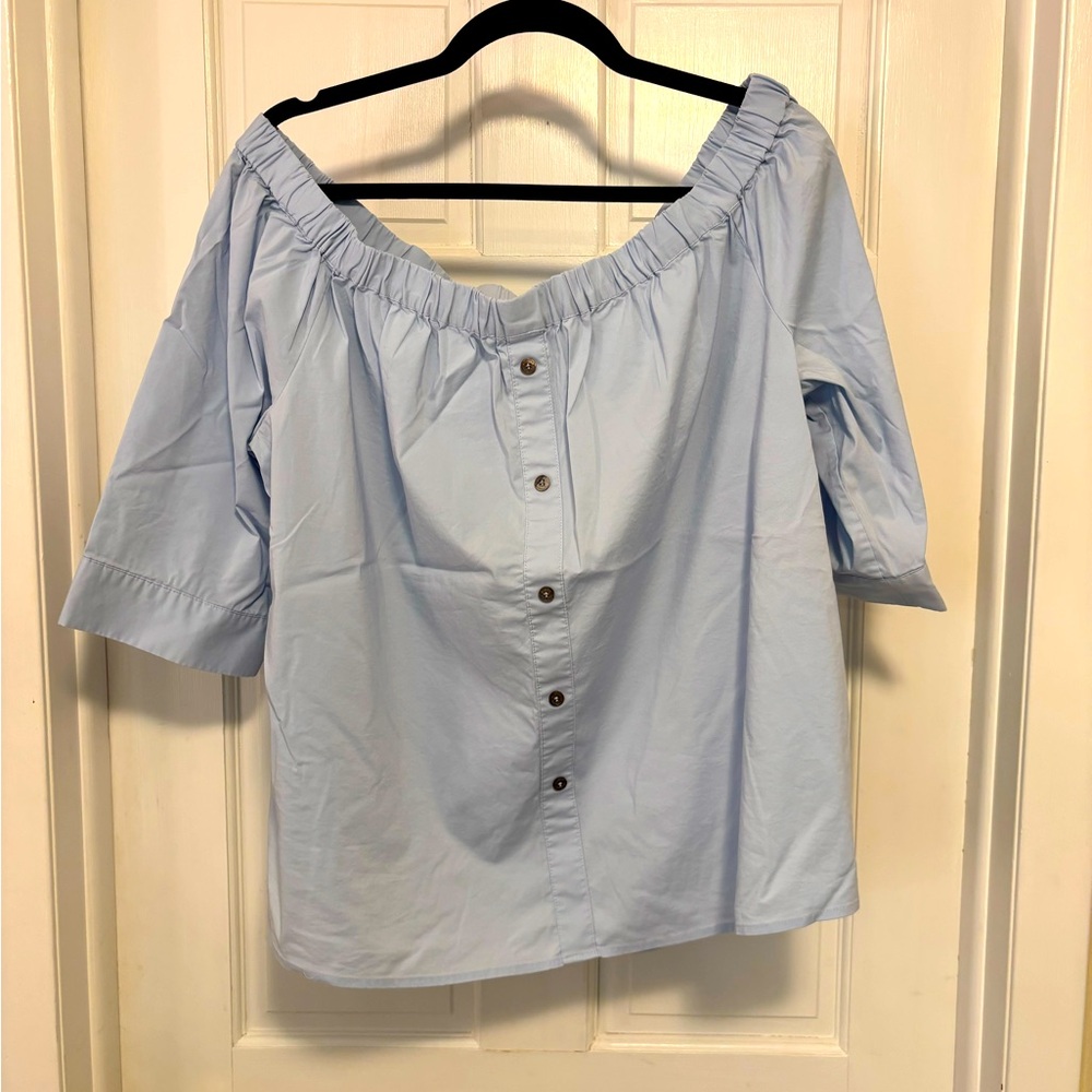 NWOT Light blue Vince Camuto Off-the-Shoulder Top